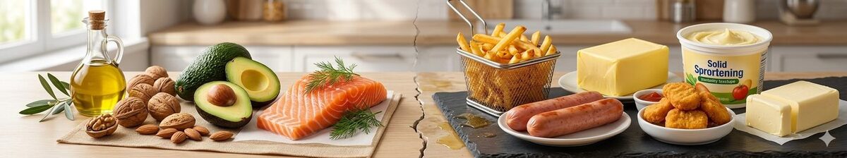 Полезные жиры: орехи, семена, растительные масла, рыба
